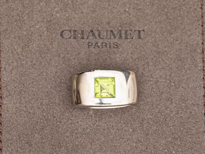 Bague Chanmii en argent sterling sertie d'un péridot