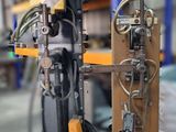 a machine that is sitting on a pallet in a warehouse