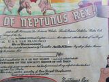 un document très ancien sur lequel figure l'image d'un homme à cheval