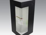 une boîte noire contenant une horloge