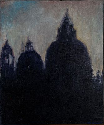 Hervé THIBAULT (né en 1944) Venise, Contre-jour sur la Salut… - Photo 1