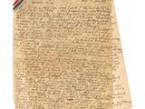 un morceau de vieux papier sur lequel on a écrit