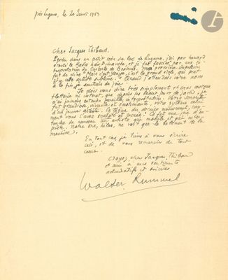 an old handwritten letter from a man who is holding a piece of paper