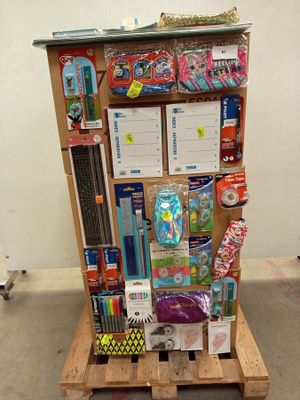 lot de 3 cartons de fournitures scolaire et bureautique comp…