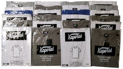 Lot de 24 tee-shirts KAPORAL de diverses tailles - NEUFS - T… - Photo 1