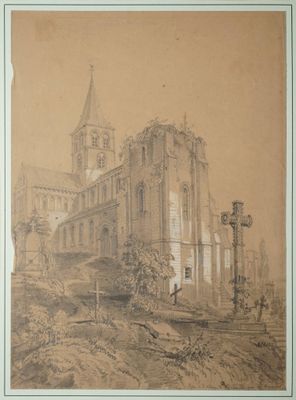 BENOIST Félix, 1818-1896, Église de l'ancienne abbaye de Gra…