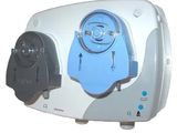 an image of a blue and white machine on a white background