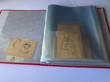 a picture of a book with a drawing of a woman on it