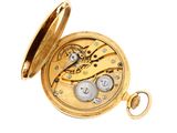 an image of a gold pocket watch on a white background