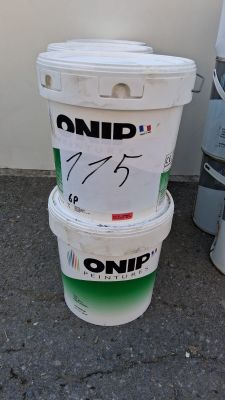Lot de 6 seaux de peinture de la marque Onip, 15 litres chac…