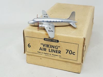 Dinky G.B. réf 70c avion de ligne bimoteur VIKING, couleur a…