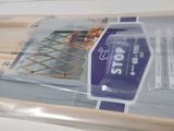 a plastic package with a picture of a dog inside of it