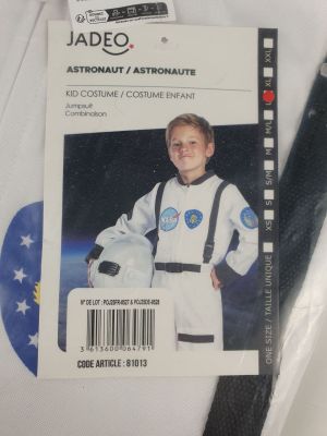 a picture of a picture of a child in a space suit
