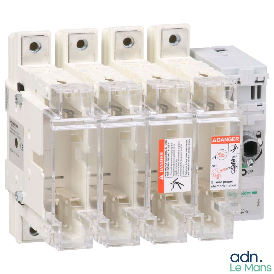 interrupteur sectionneur fusible SCHNEIDER ELECTRIC - TeSys GS - Réf : GS2QQ4 - Descellé - TVA Récupérable - La premi...