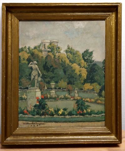 Tristan KLINGSOR (1874-1966) « Le parc » huile sur toile signée e