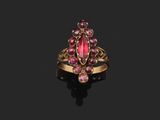 une bague en tourmaline et diamants, par Person