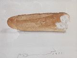 a drawing of a hot dog on a piece of paper