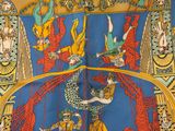 une image d'un tableau sur le mur d'un bâtiment
