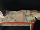 painting of a horse with a woman on it ' s back