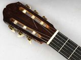 an image of a close up of a guitar on a white surface