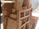 a large pile of boxes sitting on top of a pallet