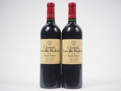 deux bouteilles de vin rouge posées l'une à côté de l'autre sur une surface blanche