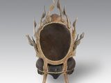 an image of a chair made out of wood and leather