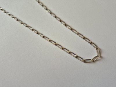 Chaine en argent 800°/000, poinçon crabe.