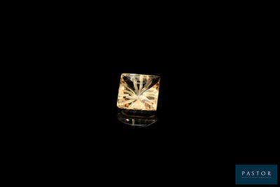 an image of a square cut diamond on a black background