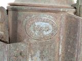 a close up of a metal object on a table