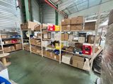 many boxes and boxes on the shelves in the warehouse