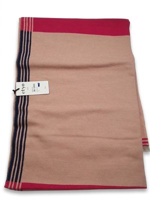 a close up of a scarf with a tag on it