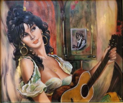 Jean BÉTOURNÉ à LIMOGES Gitane à la guitare