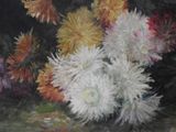 a painting of a bunch of flowers on a table