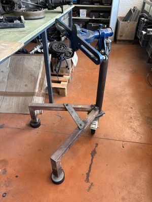 an image of a workbench in a workshop with tools