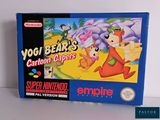 yogi bear ' s cartoon capers super nintendo game box
