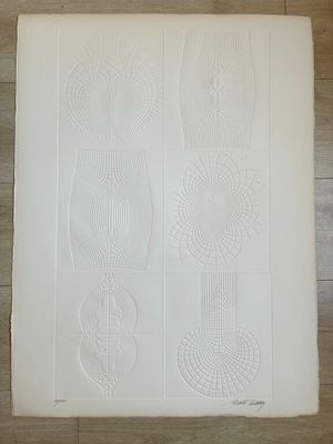 Marc PESSIN (1933-2022) - Composition Géométrique, Gravure o…