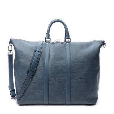 louis vuitton blue epi leather travel bag