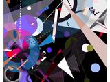 an image of a picture of a very colorful abstract design