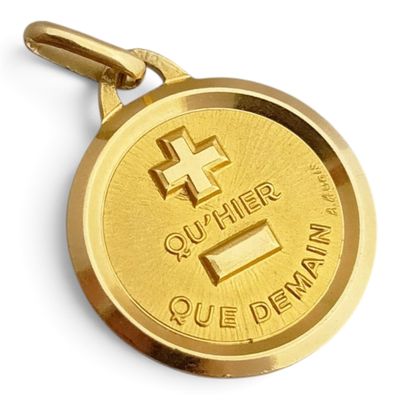 une image représentant une médaille d'or sur laquelle figure la lettre « e »