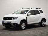 the white dacia is parked in a room with a checkered floor