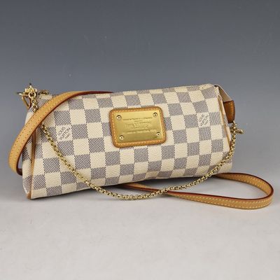 louis vuitton damier wrist bag with chain strap