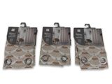 three pairs of men ' s socks with different designs on them