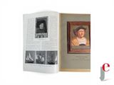an open book with a picture of a man in a hat and a picture of a man in a boat
