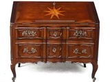 an image of a wooden desk with a star on top of it