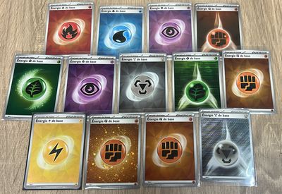 POKEMON : LOT DE 13 ENERGIE REVERSE (brillantes).