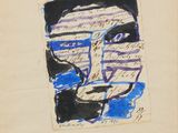 an image of a drawing of a man ' s face on a piece of paper