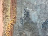 a painting of a dog paw print on the wall