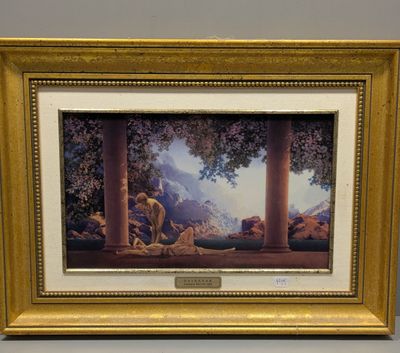 an image of a painting on display in a gold frame