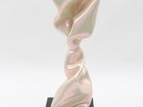 an image of a sculpture of a woman ' s head on a black base